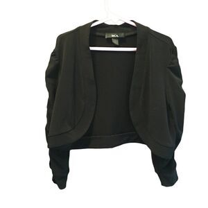 BCX crepe open jacket size small